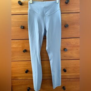 lululemon High Rise Wunder Under Smooth Cover Leggings in Blue Willow Size 2